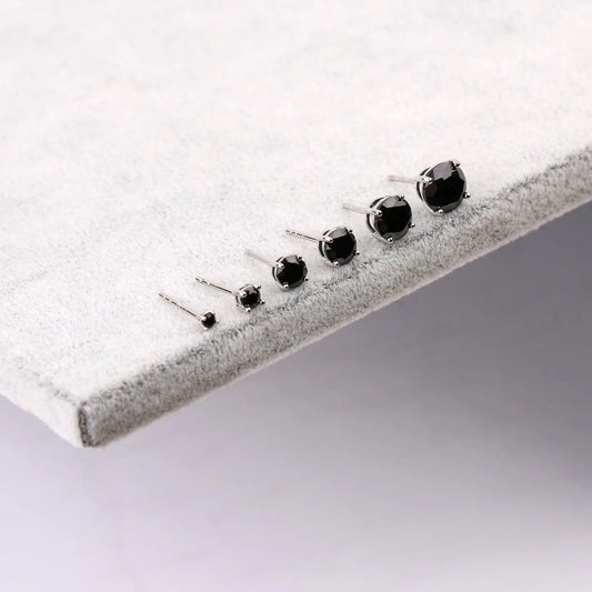 Black Diamond Stud Earrings