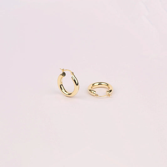 Chunky Gold Hoop Earrings