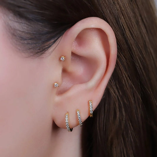 Tiny Huggie Hoop Earrings