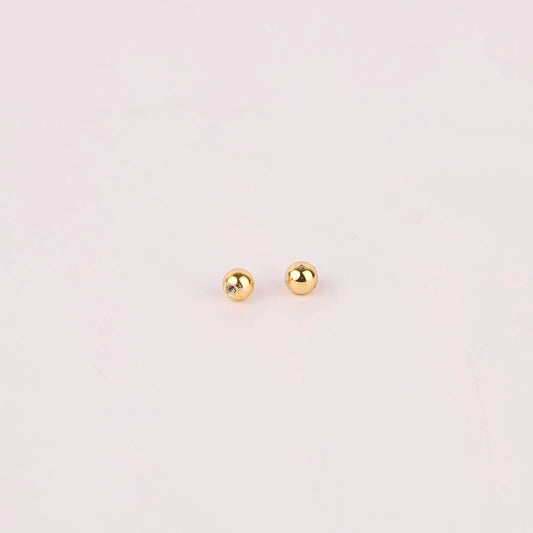 Replacement Screw Back Ball Backing For Stud Earrings