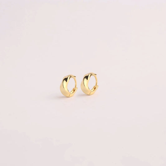 Twisted Thick Huggie Hoop Huggie Earrings