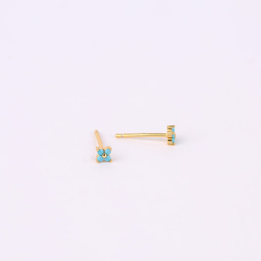 Dainty Turquoise Stud Earrings