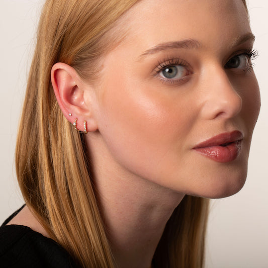 925 Sterling Silver Threadless Push Pin Labret Stud
