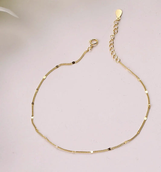 Dainty Starlit Anklet