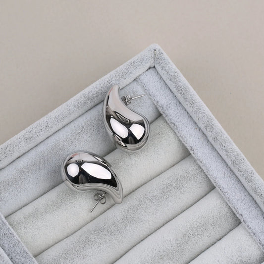 Silver Tear Drop Earrings