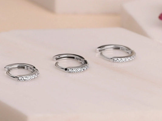 Tiny Gold Huggie Hoop Earrings