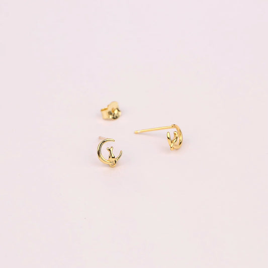 Cat Stud Earrings