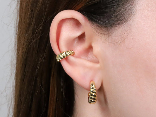 Croissant Thick Ear Cuff Earring