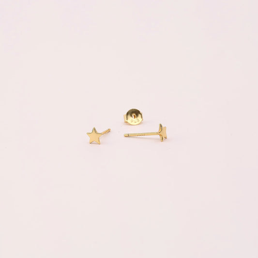 Extra Tiny Star Stud Earrings