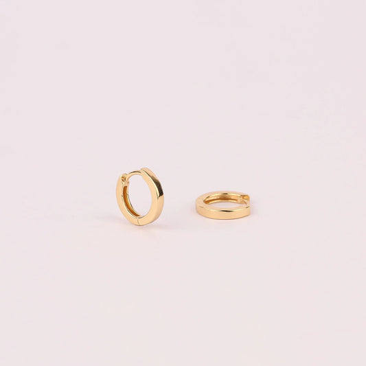 Plain Huggie Hoop Earrings