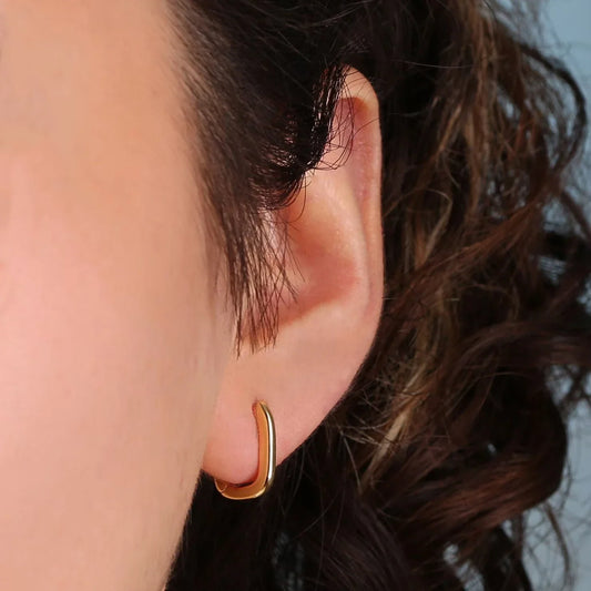 Link Huggie Hoop Earrings