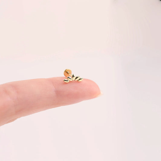 18G Curved Climber Threadless Push Pin Labret Stud Earring