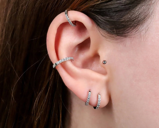 Tiny Gold Huggie Hoop Earrings